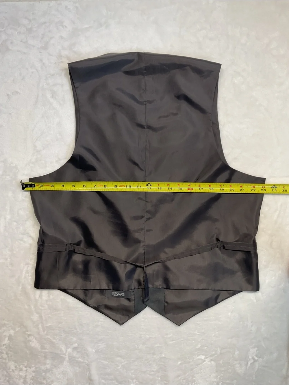 Kenneth Cole Reaction Men's Dark Gray Dress Vest size large